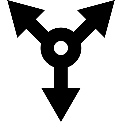 Triple arrows symbol